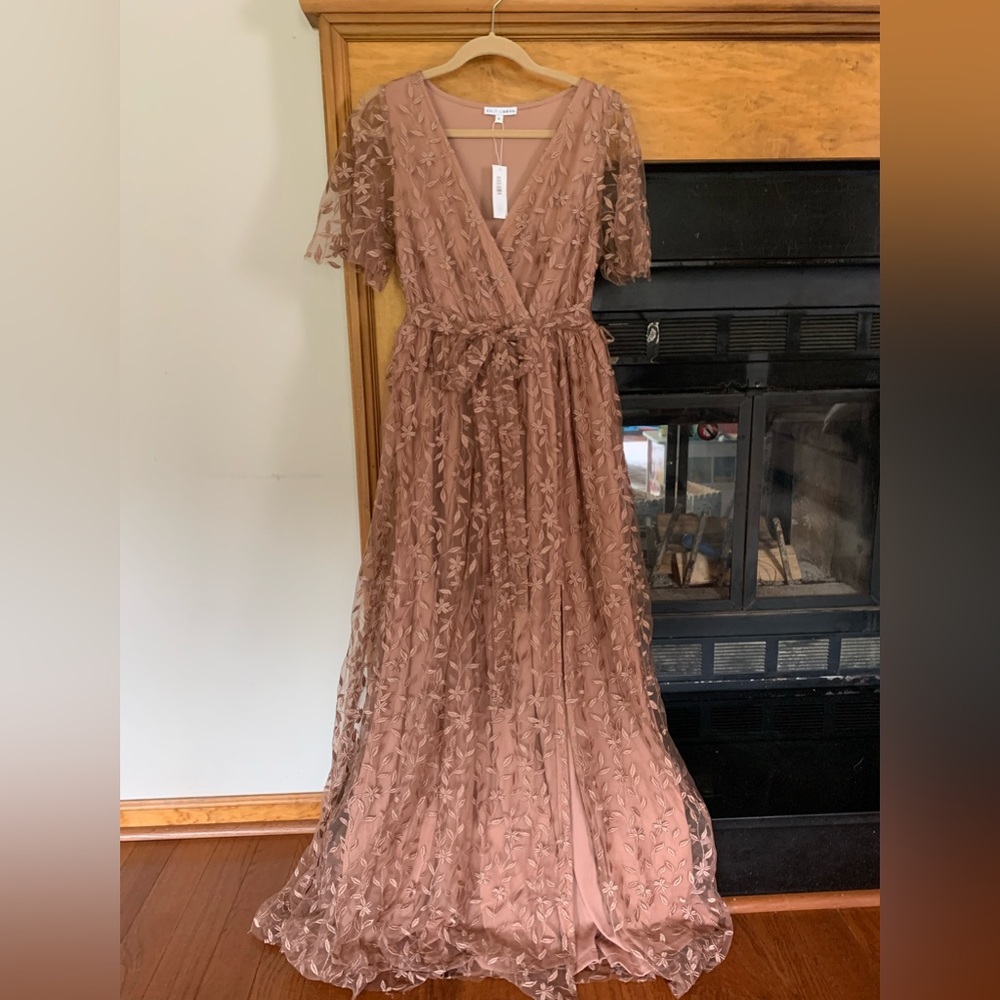 STUNNING** sold out on website** Baltic Born Marseille lace dress Nude Rose